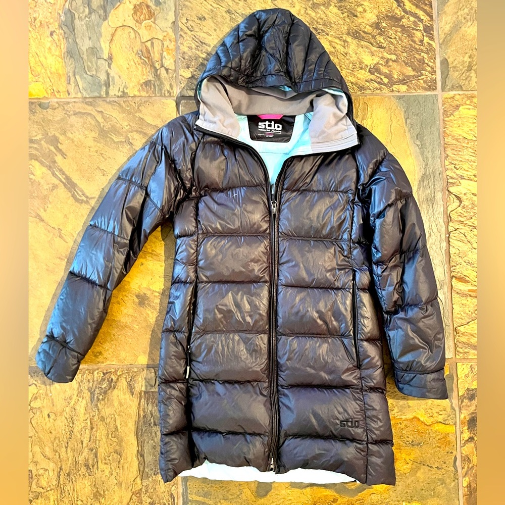 Stio black puffer coat